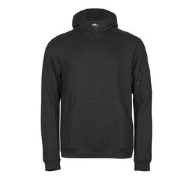 Tee Jays Athletic Hooded Sweat, Black, XS bedrucken, Art.-Nr. 221541012