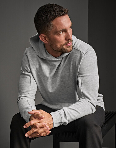 Tee Jays Athletic Hooded Sweat, Heather Grey, XS bedrucken, Art.-Nr. 221541232