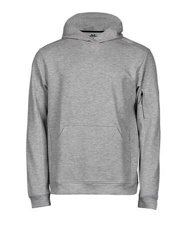 Tee Jays Athletic Hooded Sweat, Heather Grey, 2XL bedrucken, Art.-Nr. 221541237