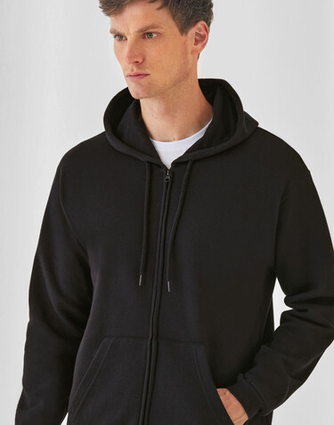 B &amp; C ID.205 50/50 Hooded Full Zip Sweat Unisex, Anthracite, S bedrucken, Art.-Nr. 222421403