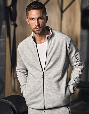 Tee Jays Athletic Full Zip Sweat, Black, XL bedrucken, Art.-Nr. 222541016