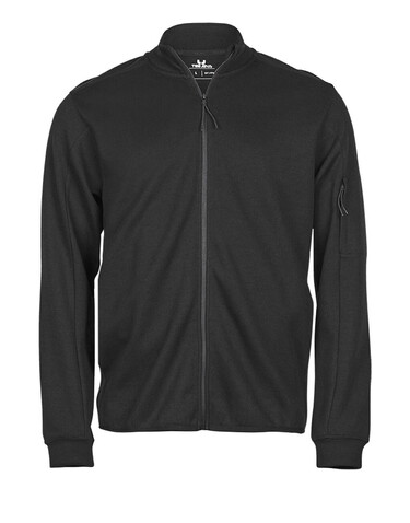 Tee Jays Athletic Full Zip Sweat, Black, XS bedrucken, Art.-Nr. 222541012