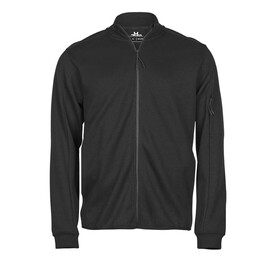 Tee Jays Athletic Full Zip Sweat, Black, XS bedrucken, Art.-Nr. 222541012