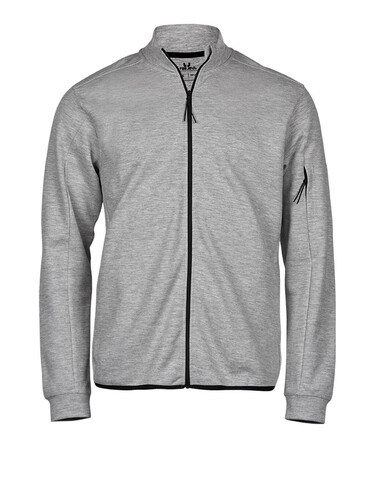 Tee Jays Athletic Full Zip Sweat, Black, XL bedrucken, Art.-Nr. 222541016