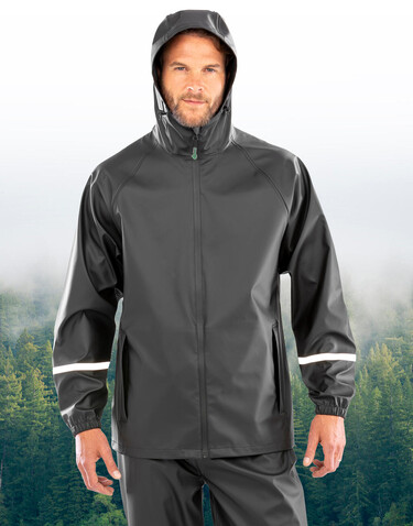 Result Prism Pu Waterproof Jacket, Black, 3XL bedrucken, Art.-Nr. 223331017