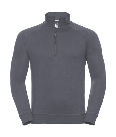 Russell Europe Men`s HD 1/4 Zip Sweat, Convoy Grey, S bedrucken, Art.-Nr. 225001273