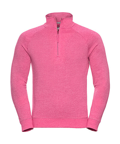 Russell Europe Men`s HD 1/4 Zip Sweat, Pink Marl, 2XL bedrucken, Art.-Nr. 225004187