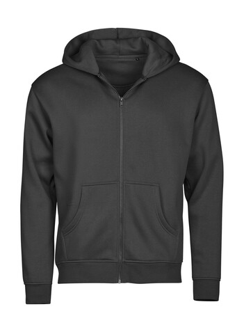 Tee Jays Urban Hooded Full Zip Sweatshirt, Black, XS bedrucken, Art.-Nr. 226541012