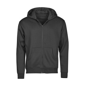 Tee Jays Urban Hooded Full Zip Sweatshirt, Black, XS bedrucken, Art.-Nr. 226541012