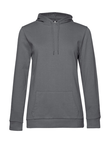B &amp; C #Hoodie /women French Terry, Elephant Grey, L bedrucken, Art.-Nr. 227421175