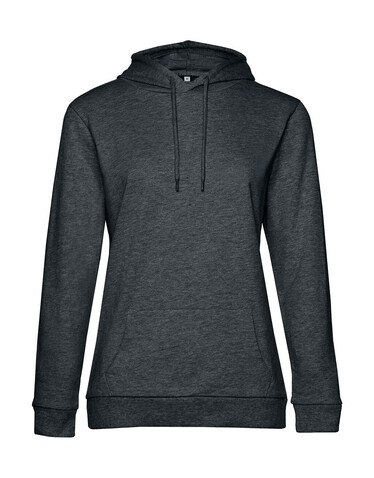 B &amp; C #Hoodie /women French Terry, Heather Asphalt, XL bedrucken, Art.-Nr. 227421186
