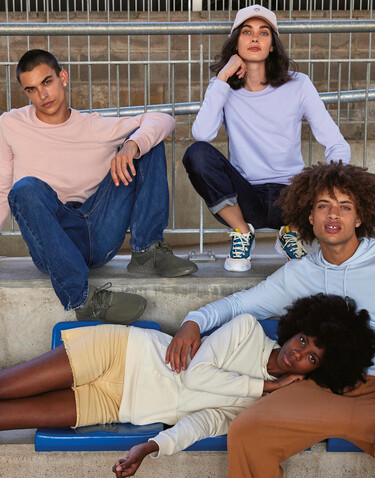 B &amp; C #Hoodie /women French Terry, White, XS bedrucken, Art.-Nr. 227420002