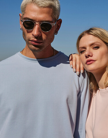 B &amp; C Inspire Crew Neck, Asphalt, XS bedrucken, Art.-Nr. 228421082