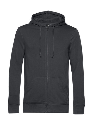 B &amp; C Inspire Zipped Hood, Asphalt, S bedrucken, Art.-Nr. 232421083