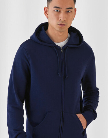 B &amp; C Inspire Zipped Hood, Asphalt, S bedrucken, Art.-Nr. 232421083