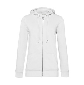 B &amp;amp; C Inspire Zipped Hood /women, White, XS bedrucken, Art.-Nr. 233420002