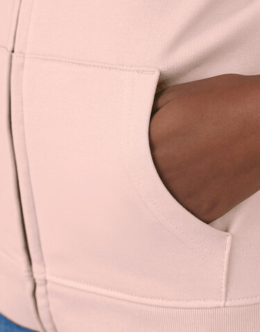 B &amp; C Inspire Zipped Hood /women, White, XS bedrucken, Art.-Nr. 233420002