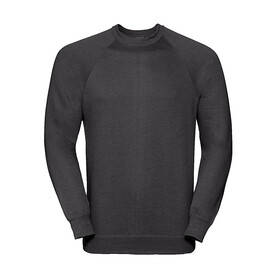 Russell Europe Classic Raglan Sweatshirt, Black, XS bedrucken, Art.-Nr. 237001012