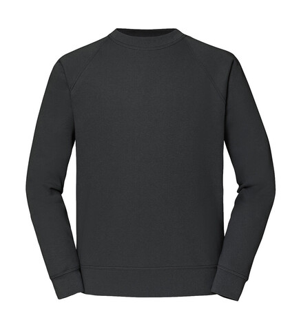 Fruit of the Loom Classic Raglan Sweat, Light Graphite, 2XL bedrucken, Art.-Nr. 237011357