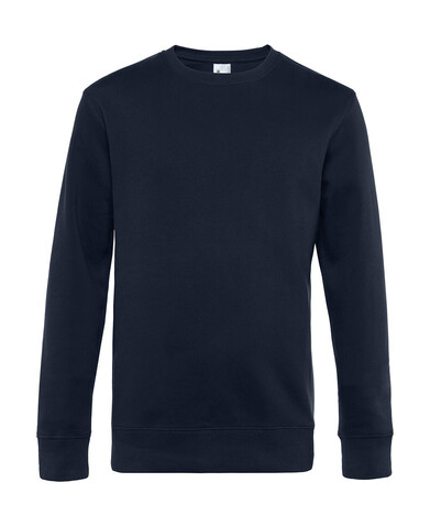 B &amp; C KING Crew Neck, Navy Blue, M bedrucken, Art.-Nr. 242422074