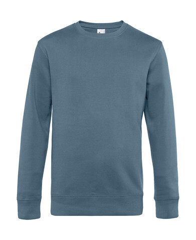 B &amp; C KING Crew Neck, Nordic Blue, XL bedrucken, Art.-Nr. 242422146