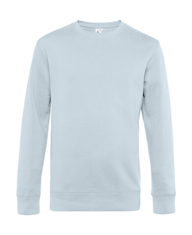 B &amp; C KING Crew Neck, Pure Sky, S bedrucken, Art.-Nr. 242423233