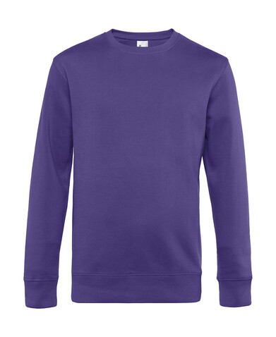 B &amp; C KING Crew Neck, Radiant Purple, S bedrucken, Art.-Nr. 242423463