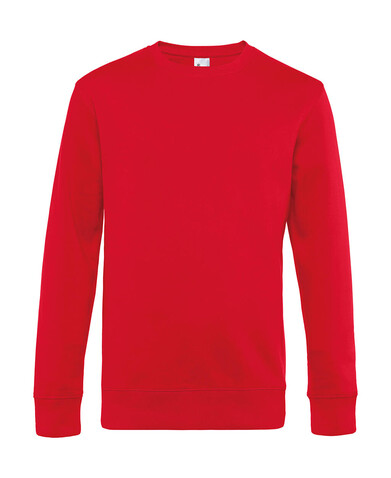 B &amp; C KING Crew Neck, Red, XL bedrucken, Art.-Nr. 242424006