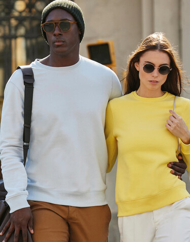 B &amp; C KING Crew Neck, White, XS bedrucken, Art.-Nr. 242420002