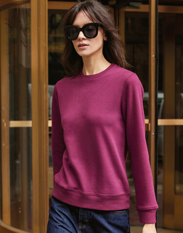 B &amp; C QUEEN Crew Neck, Asphalt, L bedrucken, Art.-Nr. 243421085