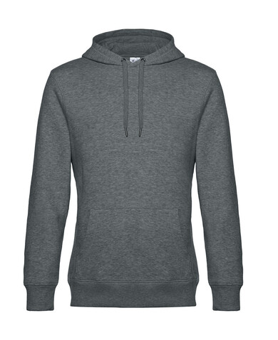 B &amp; C KING Hooded, Heather Mid Grey, 2XL bedrucken, Art.-Nr. 244421217