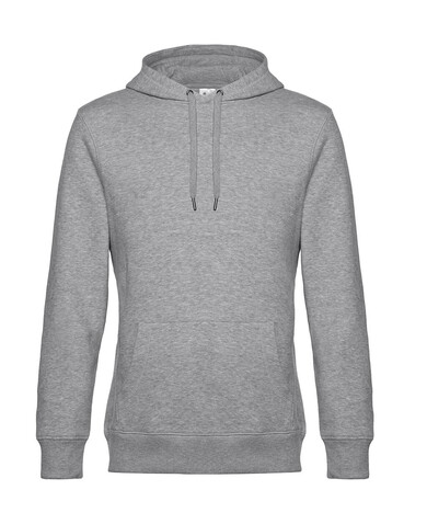B &amp; C KING Hooded, Heather Grey, S bedrucken, Art.-Nr. 244421233