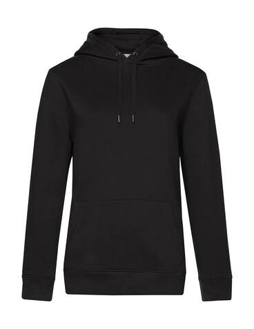 B &amp; C QUEEN Hooded, Black Pure, S bedrucken, Art.-Nr. 245421063