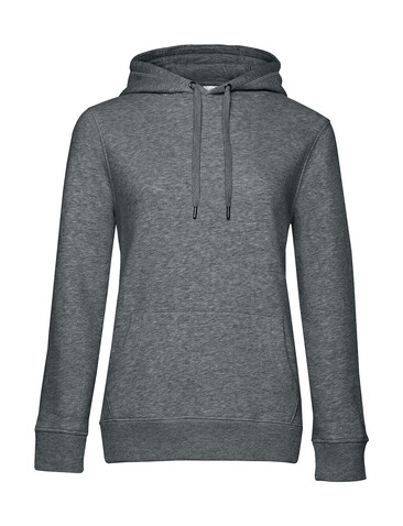 B &amp; C QUEEN Hooded, Heather Mid Grey, 2XL bedrucken, Art.-Nr. 245421217