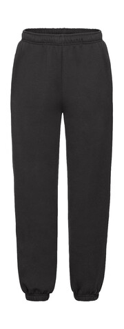 Fruit of the Loom Kids` Premium Elasticated Cuff Jog Pants, Black, 140 (9-11) bedrucken, Art.-Nr. 246011016