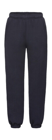 Fruit of the Loom Kids` Premium Elasticated Cuff Jog Pants, Deep Navy, 116 (5-6) bedrucken, Art.-Nr. 246012024