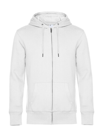 B &amp; C KING Zipped Hood, White, 4XL bedrucken, Art.-Nr. 246420009