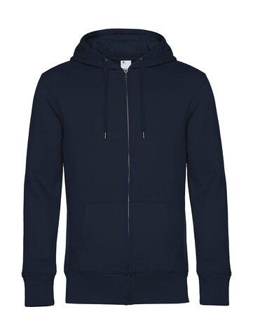 B &amp; C KING Zipped Hood, Navy, M bedrucken, Art.-Nr. 246422004