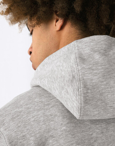 B &amp; C KING Zipped Hood, Heather Grey, 2XL bedrucken, Art.-Nr. 246421237