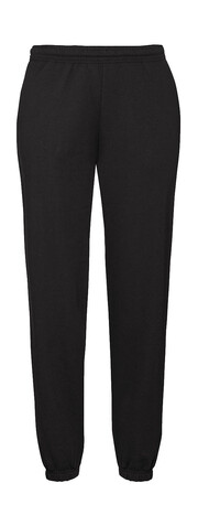 Fruit of the Loom Classic Elasticated Cuff Jog Pants, Black, L bedrucken, Art.-Nr. 247011015