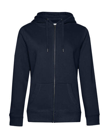 B &amp; C QUEEN Zipped Hood, Navy Blue, XL bedrucken, Art.-Nr. 247422076