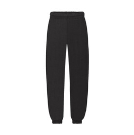 Fruit of the Loom Kids` Classic Elasticated Cuff Jog Pants, Black, 116 (5-6) bedrucken, Art.-Nr. 248011014