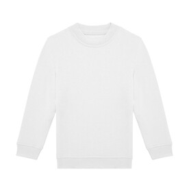 B &amp;amp; C ID.332 Crew /kids, White, 3/4 (98/104) bedrucken, Art.-Nr. 248420003