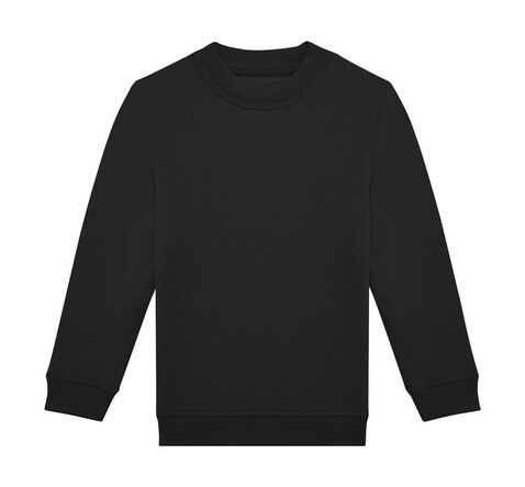 B &amp; C ID.332 Crew /kids, Black, 7/8 (122/128) bedrucken, Art.-Nr. 248421015