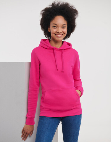 Russell Europe Ladies` Authentic Hooded Sweat, Light Oxford, L bedrucken, Art.-Nr. 249007195