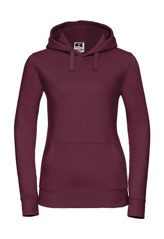 Russell Europe Ladies` Authentic Hooded Sweat, Burgundy, S bedrucken, Art.-Nr. 249004483