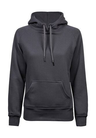Tee Jays Ladies` Hooded Sweat, Dark Grey, S bedrucken, Art.-Nr. 249541283