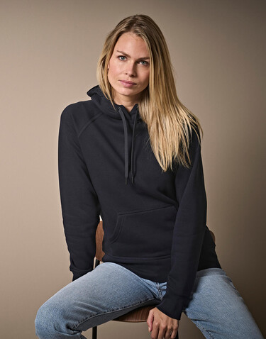 Tee Jays Ladies` Hooded Sweat, Black, M bedrucken, Art.-Nr. 249541014