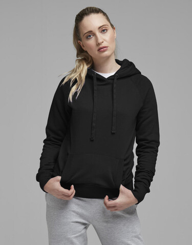 FDM Ladies` Raglan Hoodie, Sport Grey, M bedrucken, Art.-Nr. 249551234