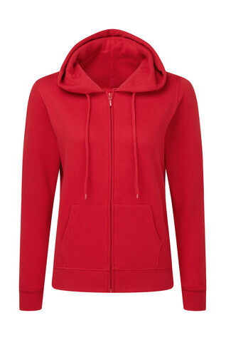 SG Hooded Full Zip Women, Red, XS bedrucken, Art.-Nr. 251524002